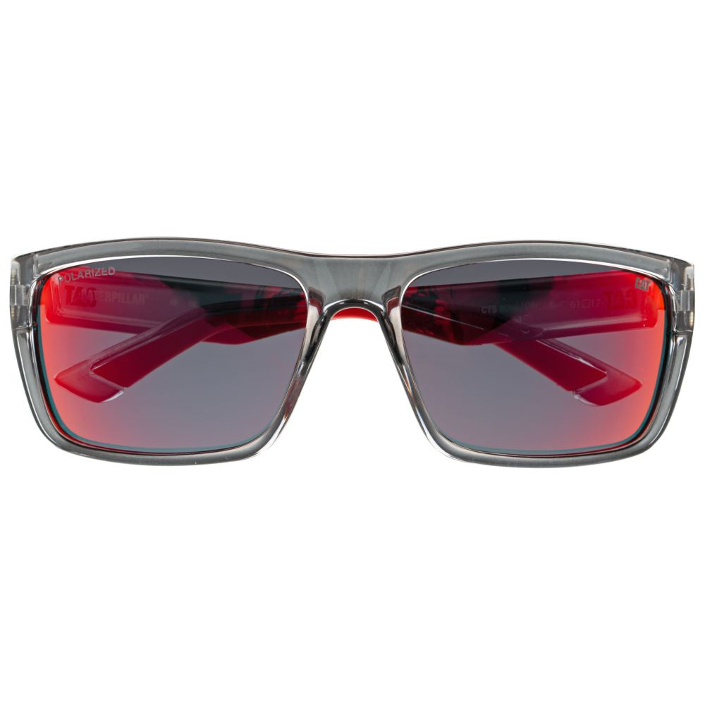 CAT Mens CTS 8021 Sunglasses (Matte Grey/Red)