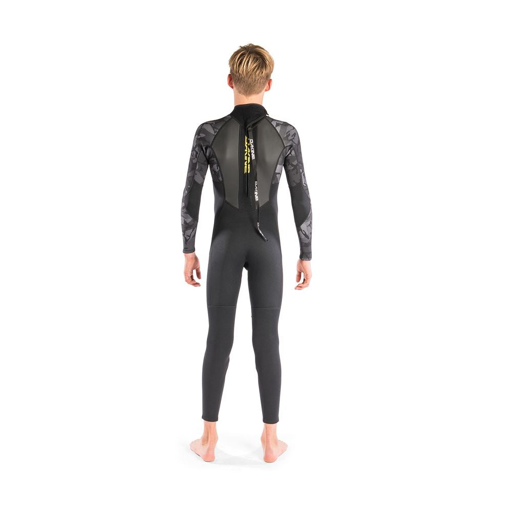 Dakine Kids Quantum Back Zip Full GBS 4/3mm Wetsuit (Black Camo/White)