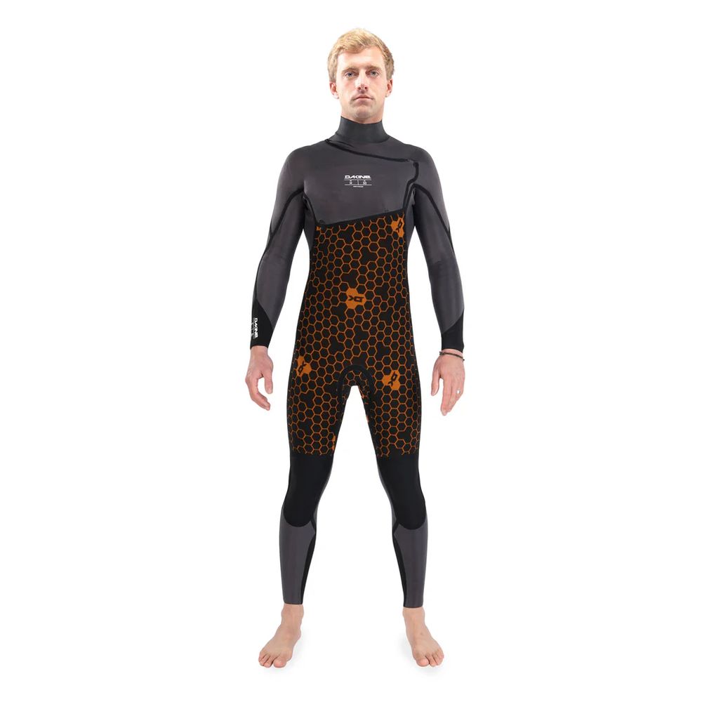 Dakine Mens Cyclone Chest Zip Full 4/3 Wetsuit (Black)