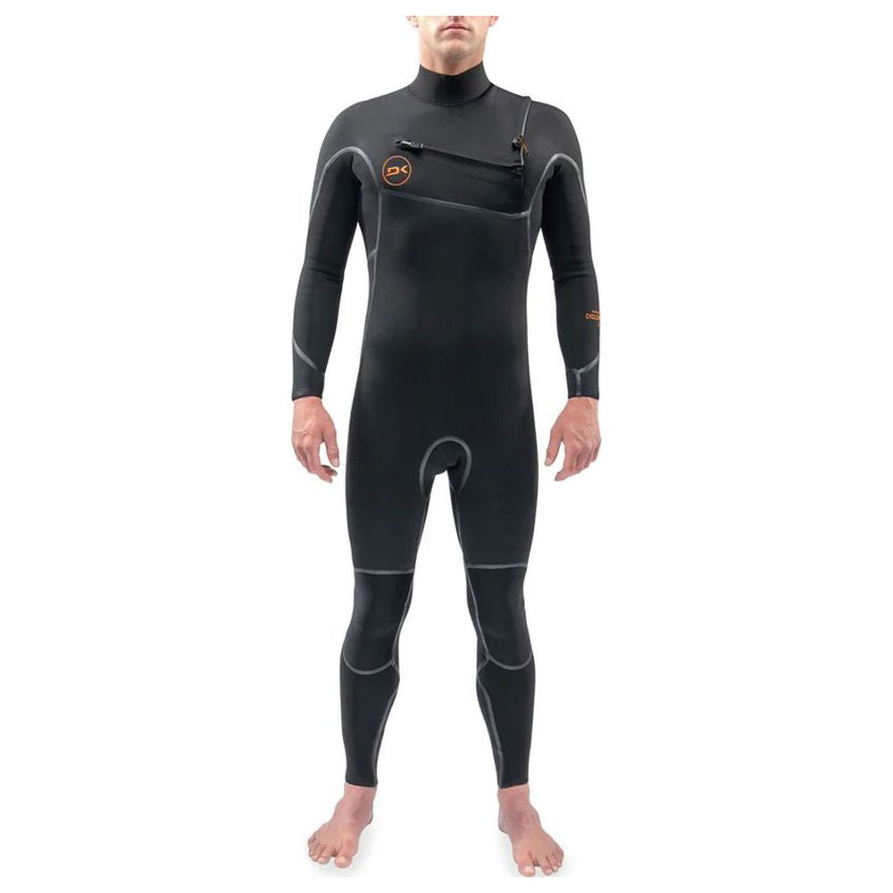 Dakine Mens Cyclone Chest Zip Full 5/4mm Wetsuit (Black)
