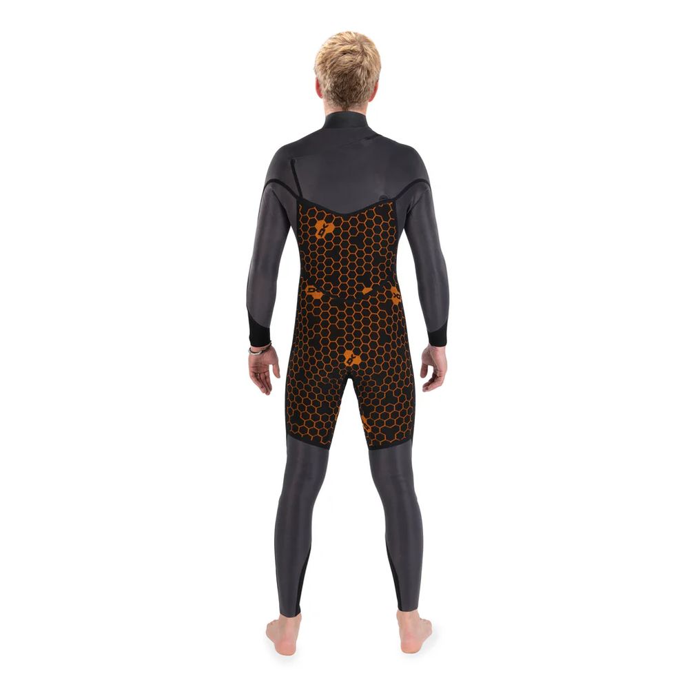 Dakine Mens Cyclone Chest Zip Full 5/4mm Wetsuit (Black)