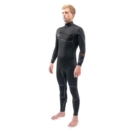 Dakine Mens Cyclone Chest Zip Full 5/4mm Wetsuit (Black)