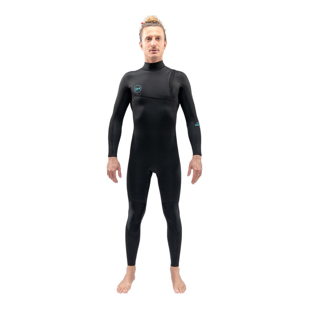 Dakine Mens Mission Zip Free Full Suit 3/2mm Wetsuit (Black)