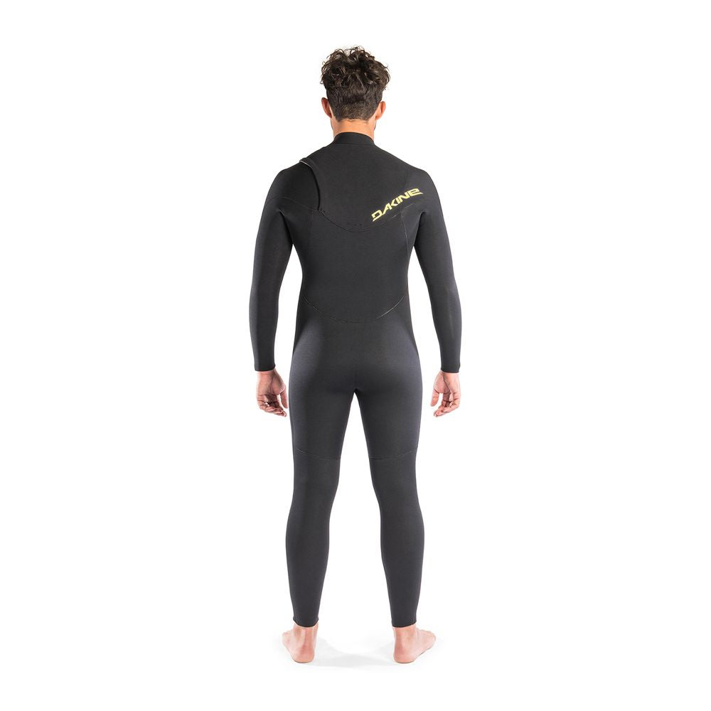 Dakine Mens Quantum Chest Zip Full GBS 4/3mm Wetsuit (Black/Yellow)