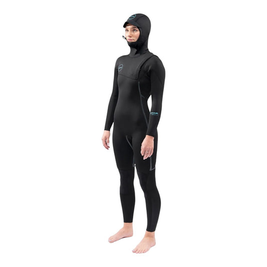 Dakine Womens Mission CZ Hooded 5/4/3mm Wetsuit (Black)