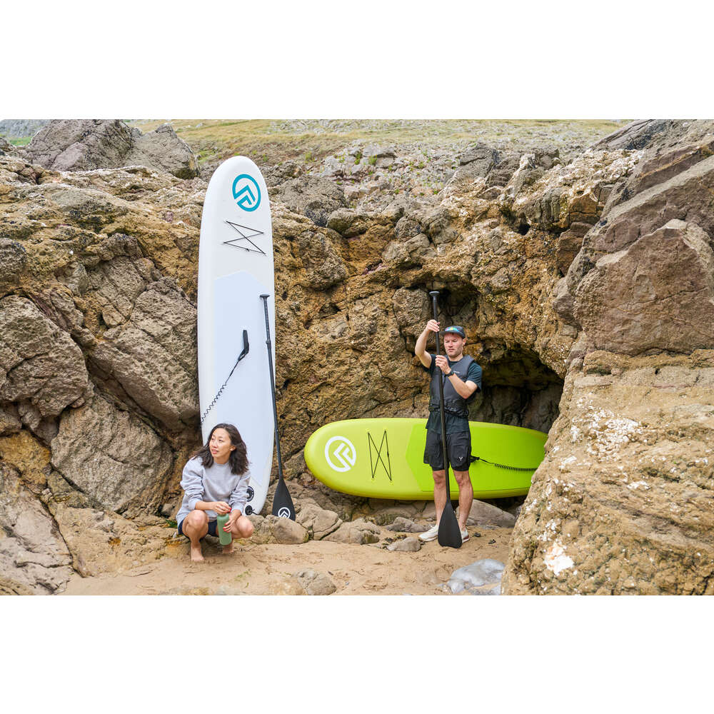 10' Aufblasbares SUP-Paddleboard (weiß)
