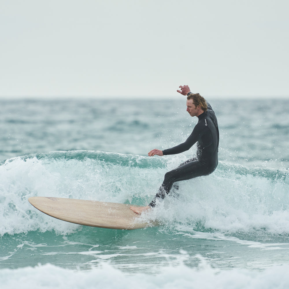Mens 3/2 Back Zip Surf Wetsuit (Black)