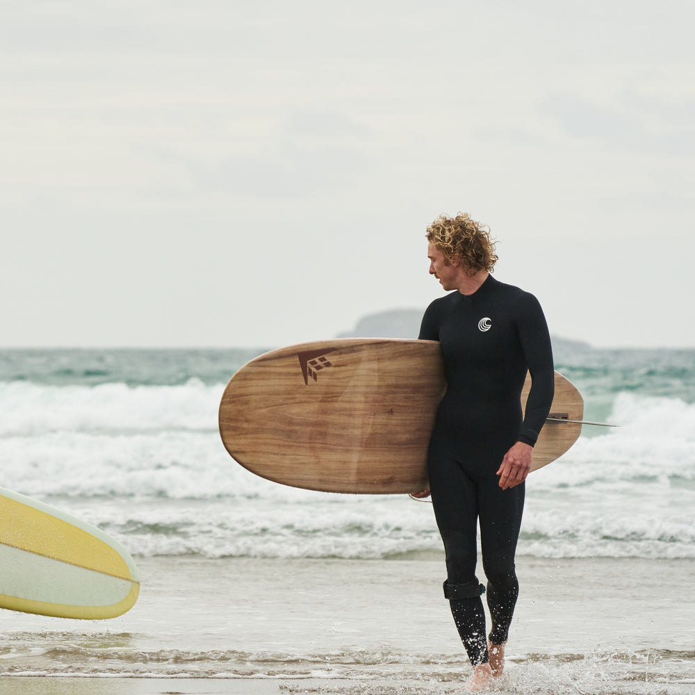 Mens 3/2 Back Zip Surf Wetsuit (Black)