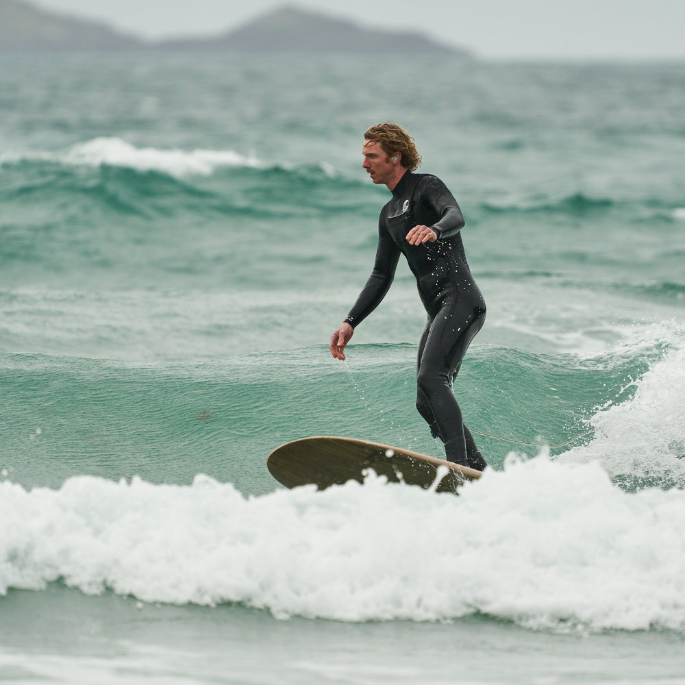 Mens Premium 4/3 Chest Zip Surf Wetsuit (Black)
