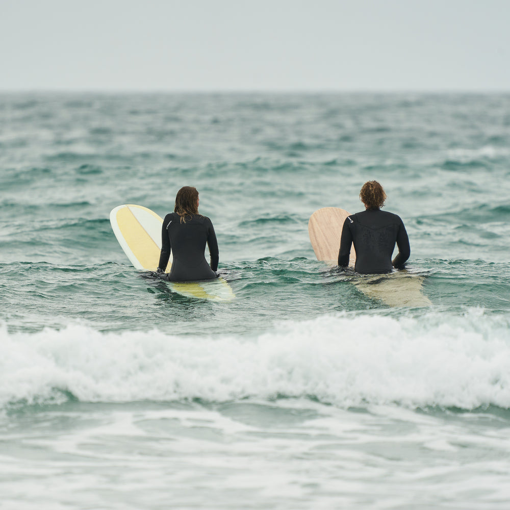 Mens Premium 4/3 Chest Zip Surf Wetsuit (Black)