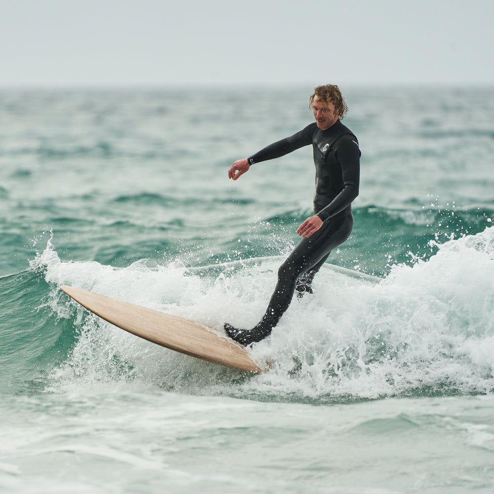 Mens Premium 4/3 Chest Zip Surf Wetsuit (Black)