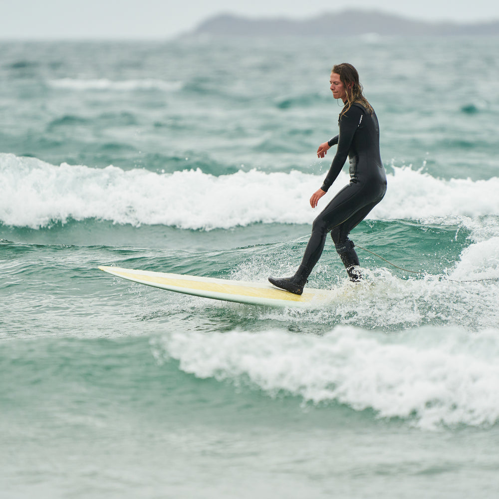 Womens Insulated 3/2 Chest Zip Surf Wetsuit (Black)