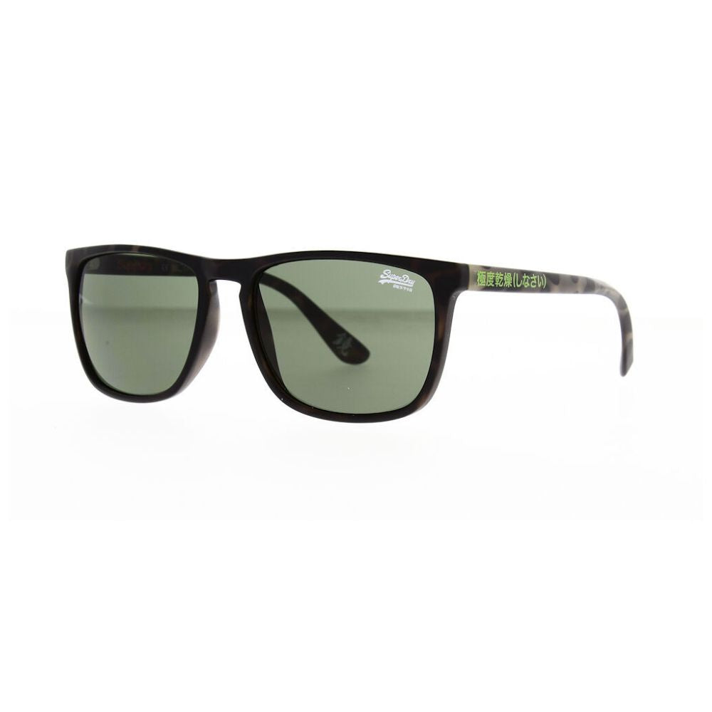 Superdry Mens Shockwave Sunglasses (Satin Spotted Havana/Green)
