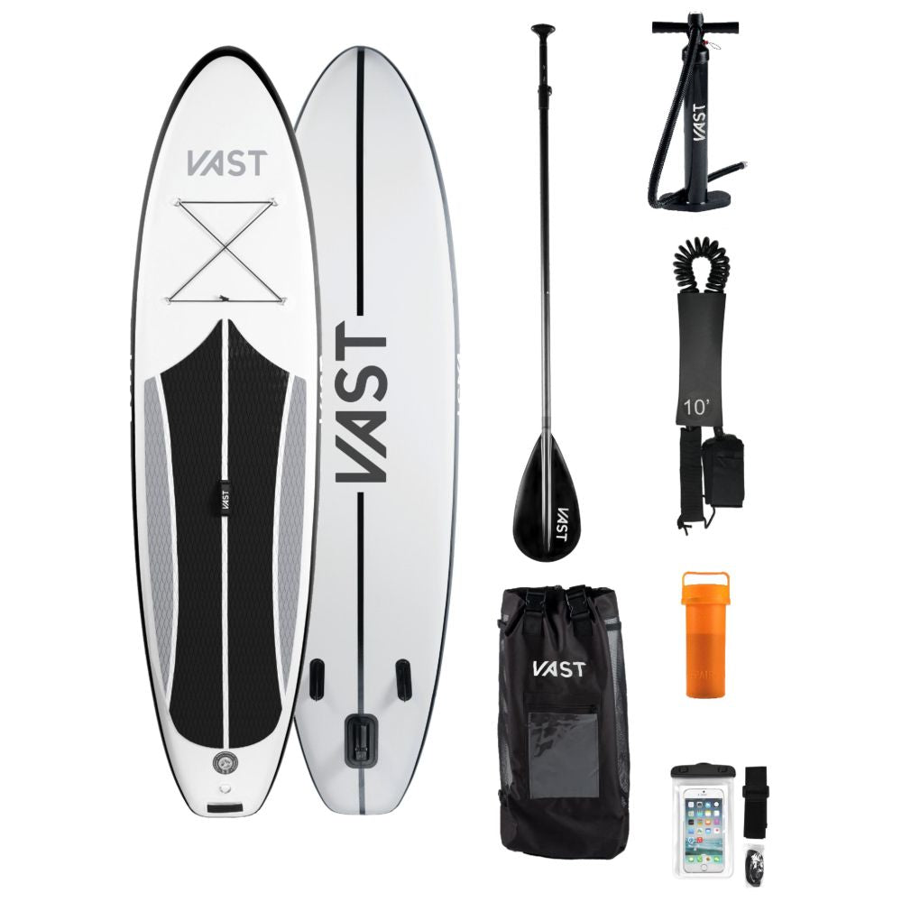 SUP Warehouse - VAST - Aurora 10.6ft Paddleboard (White/Black/Grey)