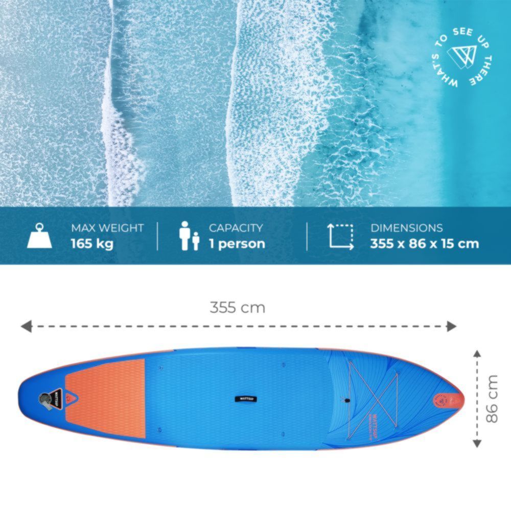 Espadon 11'8 Paddleboard (Blue/Orange)
