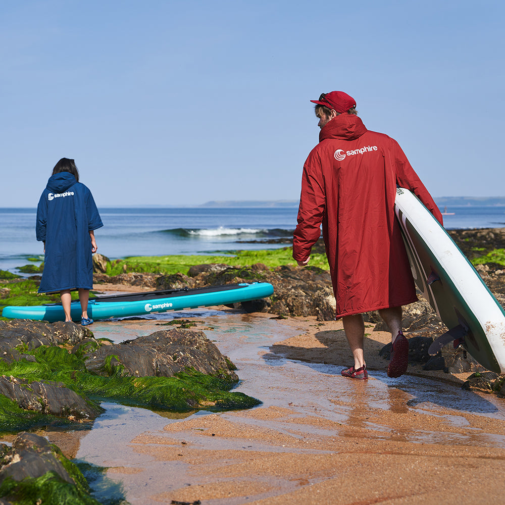 SUP Warehouse - Samphire - Weatherproof Long Sleeve Changing Robe (Deep Red)