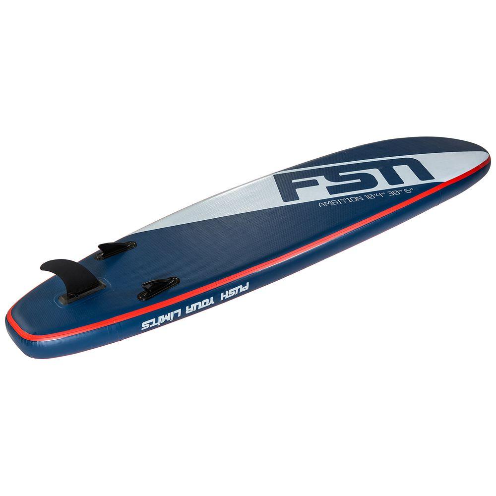 Ambition 10'4" aufblasbares SUP-Paket (Blau/Weiß)