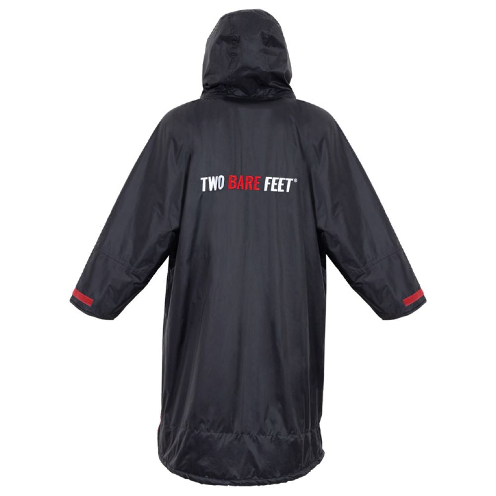 Kids Weatherproof Changing Robe (Black/Red)
