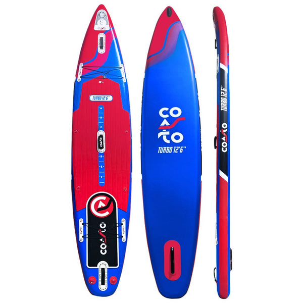 SUP Warehouse - Turbo 12'6" SUP Package (Red/Blue)