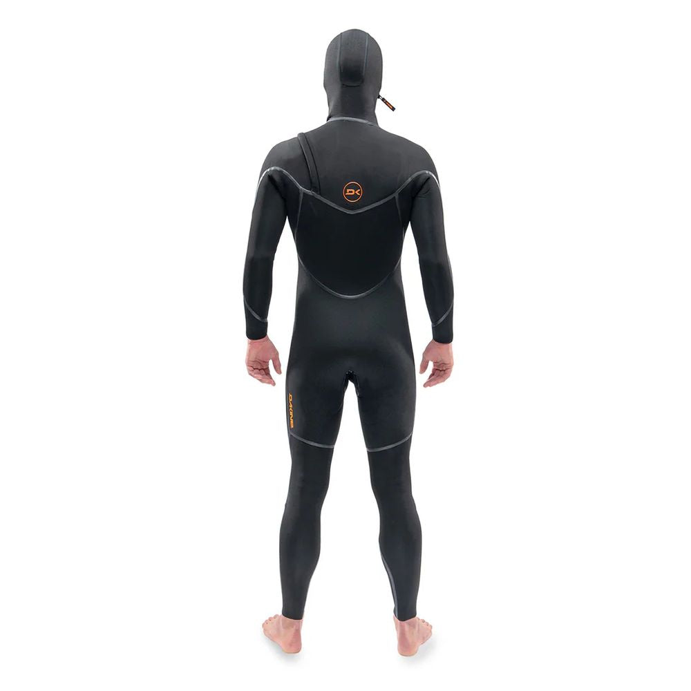 Dakine Mens Cyclone Chest Zip Full 4/3mm Hooded Wetsuit (Black)
