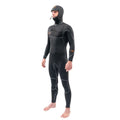 Dakine Mens Cyclone Chest Zip Full 4/3mm Hooded Wetsuit (Black)