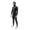 Dakine Mens Mission Chest Zip Full Hooded 5/4/3mm Wetsuit (Black)