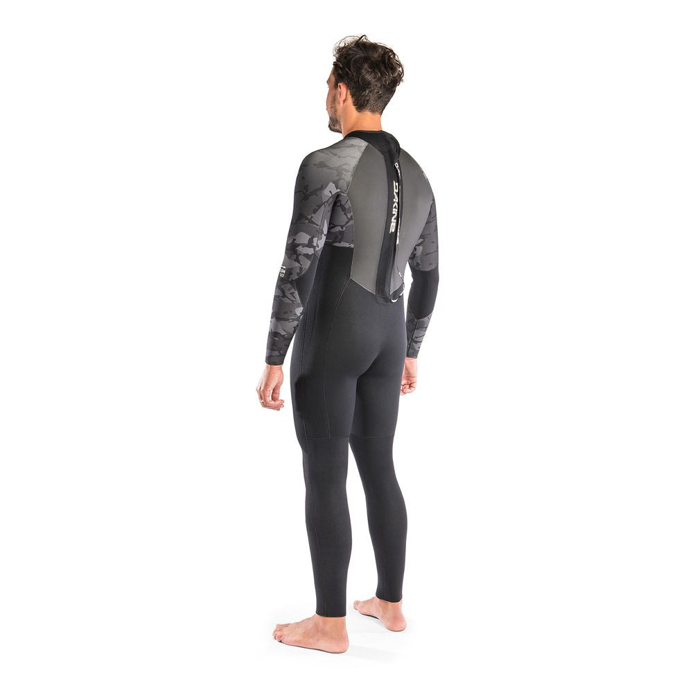 Dakine Mens Quantum Back Zip Fulll GBS 3/2mm Wetsuit (Black Camo/White)