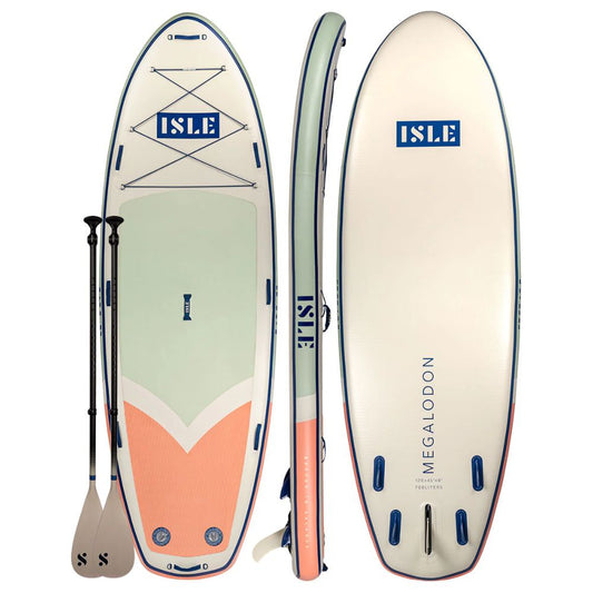 SUP Warehouse - ISLE - Megalodon Paddleboard (Seafoam/Peach)