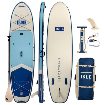SUP Warehouse - ISLE - Sportsman Paddleboard (Aqua/Navy)