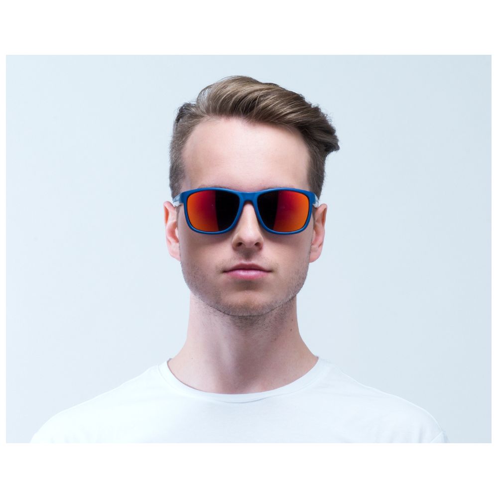 Red Bull SPECT Twist Polarised Sunglasses (Matt Dark Blue/Smoke)