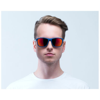Red Bull SPECT Twist Polarised Sunglasses (Matt Dark Blue/Smoke)