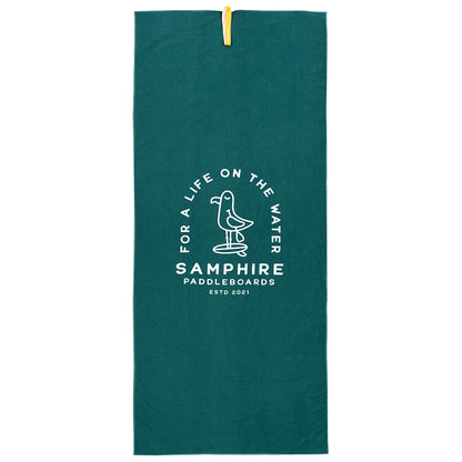 Samphire Sammy Quick Dry Beach Towel (Sea Green)