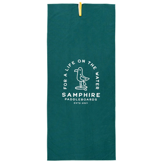 Samphire Sammy Quick Dry Beach Towel (Sea Green)