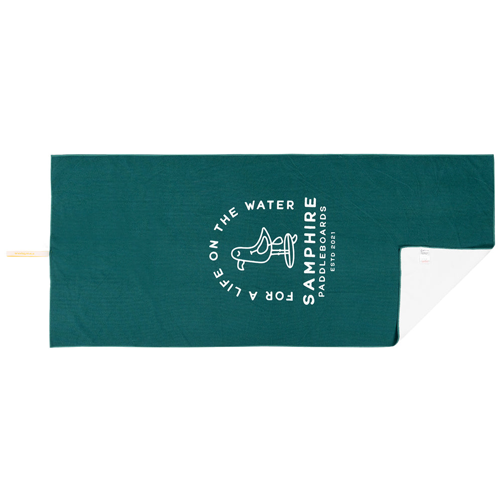 Samphire Sammy Quick Dry Beach Towel (Sea Green)