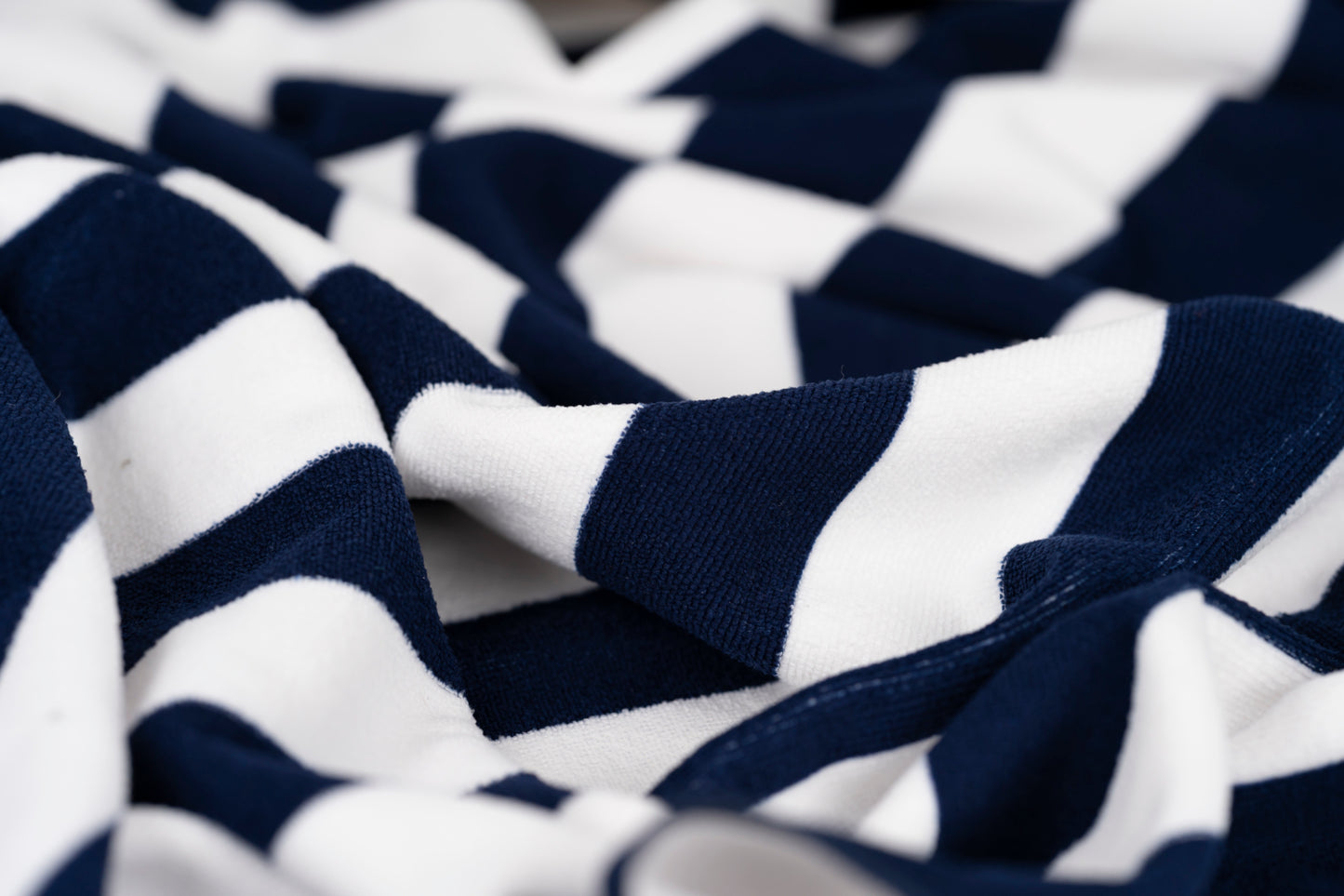 Samphire Stripes Quick Dry Beach Towel (Atlantis Navy)