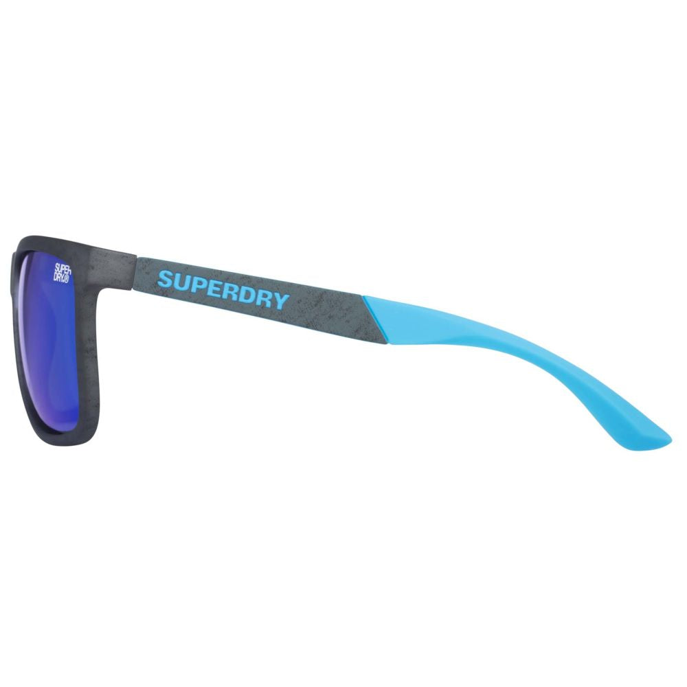 Superdry RUNNERX Sunglasses (Matte Grey/Blue)