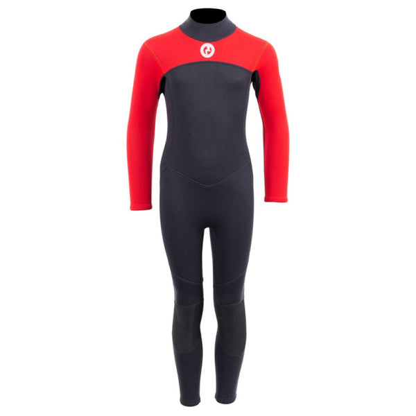 SUP Warehouse - Two Bare Feet - Kids Thunderclap 2.5mm Full Wetsuit (Black/Red)