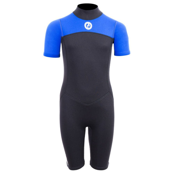 SUP Warehouse - Two Bare Feet - Kids Thunderclap 2.5mm Shorty Wetsuit (Black/Blue)
