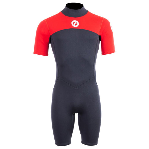 SUP Warehouse - Two Bare Feet - Mens Thunderclap 2.5mm Shorty Wetsuit (Black/Red)