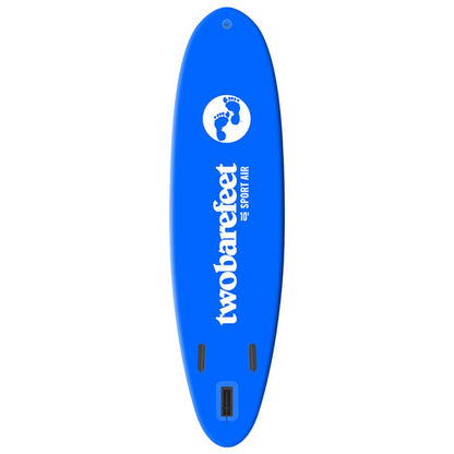 SUP Warehouse - Two Bare Feet - Sport Air Allround 10'6" x 33" x 4.75" Inflatable SUP Starter Pack Paddleboard (Blue)