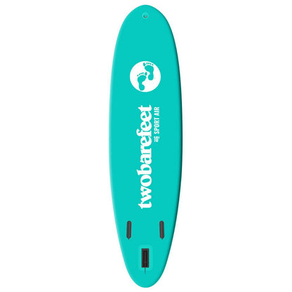 SUP Warehouse - Two Bare Feet - Sport Air Allround 10'6" x 33" x 4.75" Inflatable SUP Starter Pack Paddleboard (Teal)