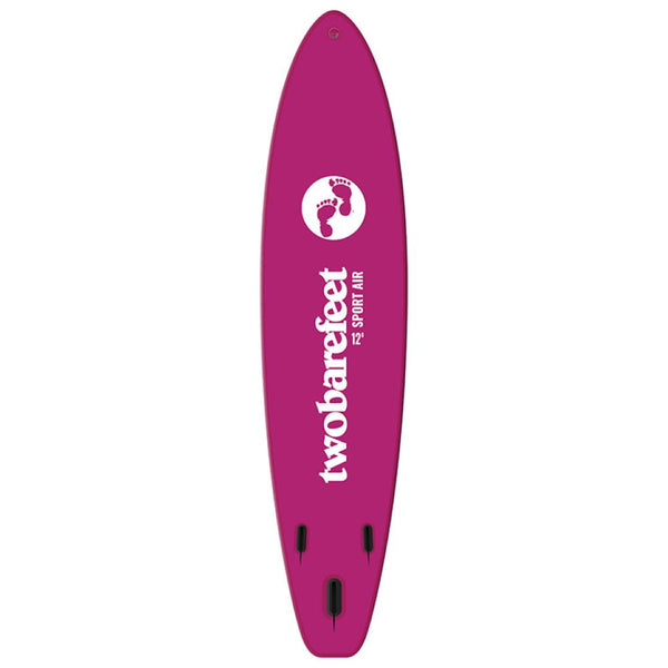 SUP Warehouse - Two Bare Feet - Sport Air Tourer 12' x 33" x 6" Inflatable SUP Starter Pack Paddleboard (Raspberry)