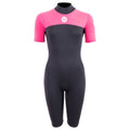 SUP Warehouse - Two Bare Feet - Womens Thunderclap 2.5mm Shorty Wetsuit (Black/Pink)