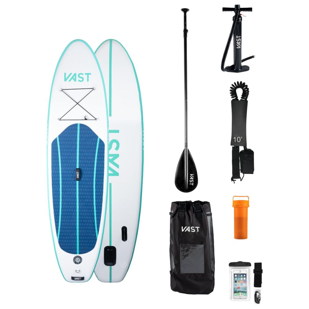 SUP Warehouse - VAST - Aurora 10.6ft Paddleboard (White/Aqua)