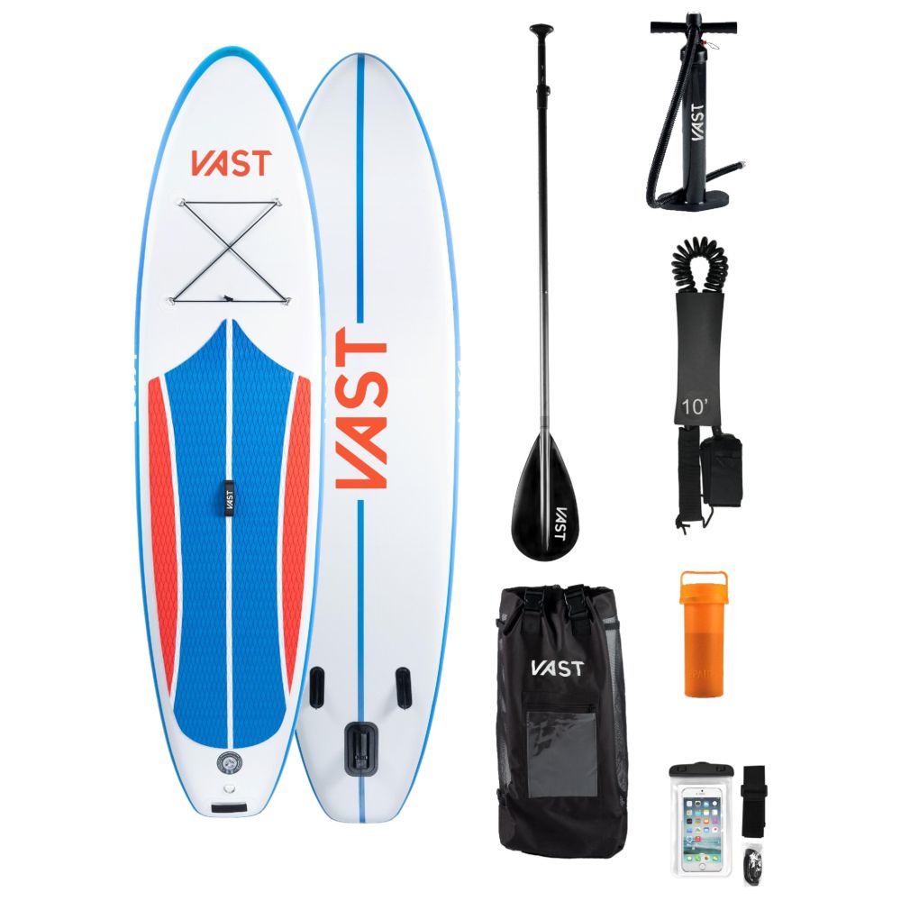 SUP Warehouse - VAST - Aurora 10.6ft Paddleboard (White/Blue/Red)