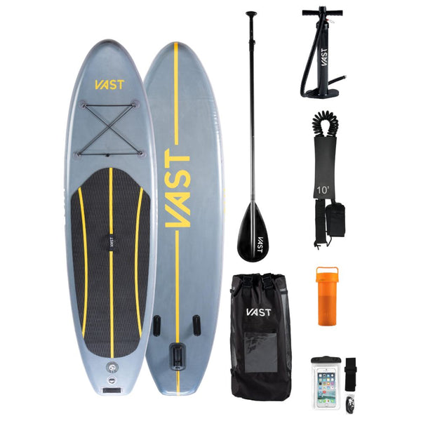 SUP Warehouse - VAST - Eclipse 9.8ft Paddleboard (Charcoal/Yellow)