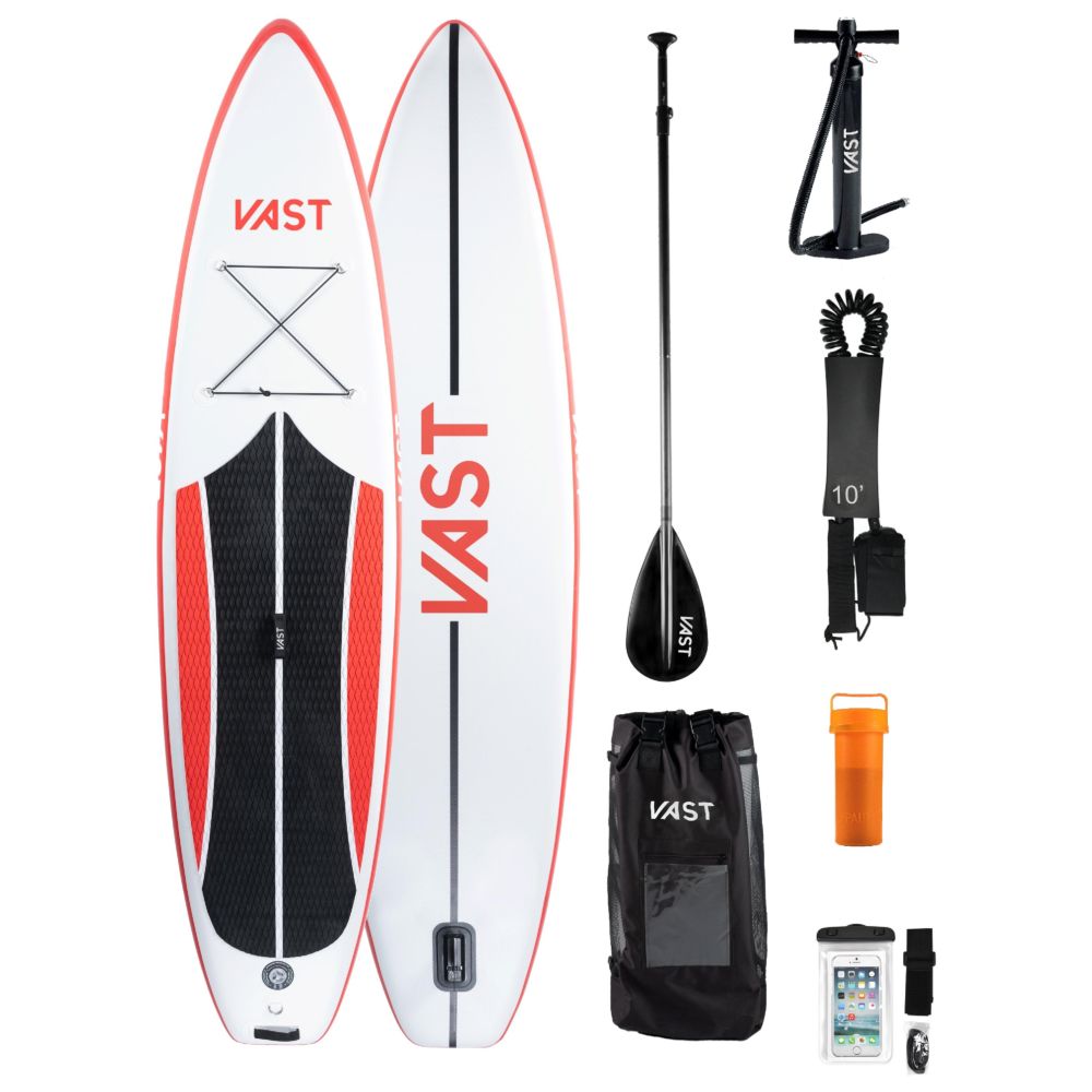 SUP Warehouse - VAST - Flare 11.6ft Paddleboard (White/Black/Red)