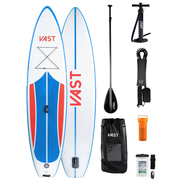 SUP Warehouse - VAST - Flare 11.6ft Paddleboard (White/Blue/Red)
