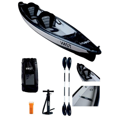 SUP Warehouse - VAST - Stealth 470x82cm Kayak (Black/Charcoal)