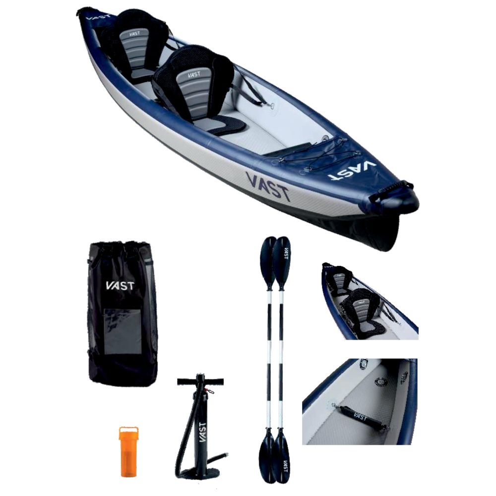 SUP Warehouse - VAST - Stealth 470x82cm Kayak (Navy/Grey)